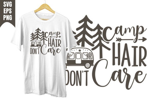 Camp Hair Don't Care: A Fun, Relaxed Embroidery SVG
