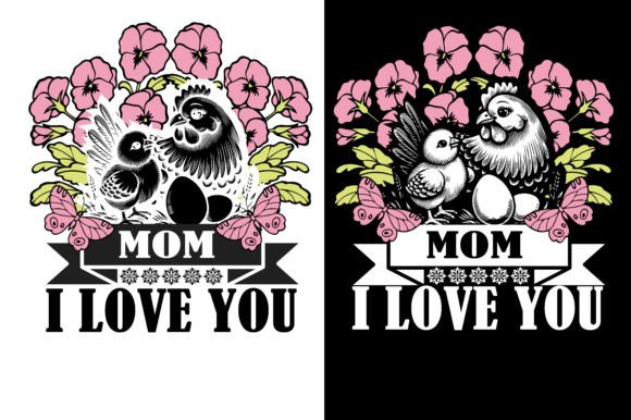 Charming Chicken Mom and Baby for Mother's Day