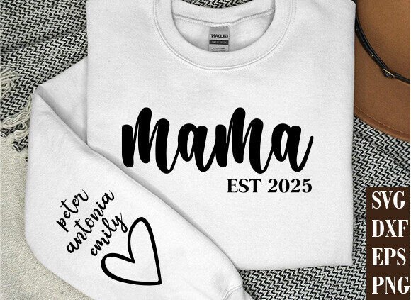 Mama Est 2025 Svg: A Versatile Design for Moms