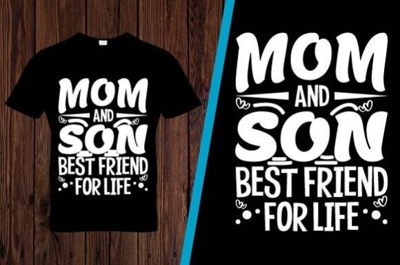 MOM and SON T-Shirt Design: A Heartfelt Embroidery Choice