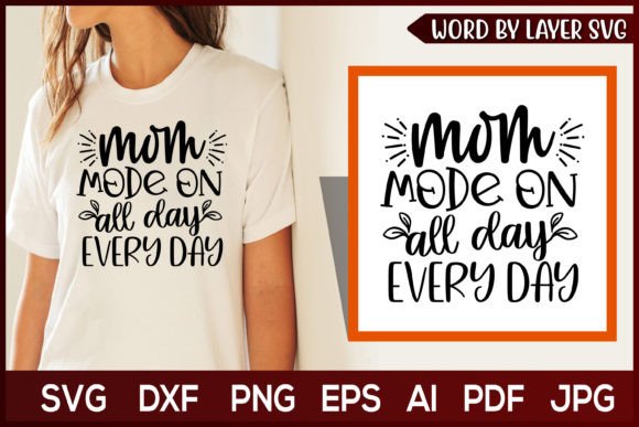 Mom Mode On: A Versatile Embroidery Design