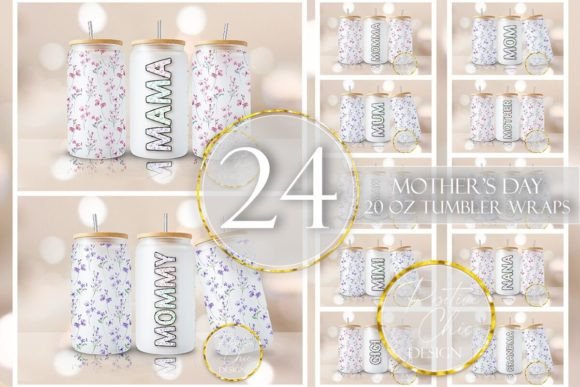 Mother’s Day Libbey Can Glass Wrap Bundle
