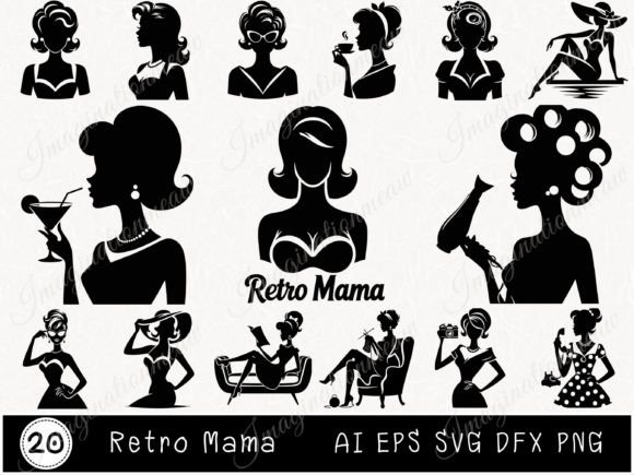 Retro Mama SVG for Mother's Day Gifts