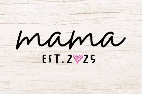 Varsity Mama PNG Mama Est 2025 SVG Mom